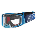Alpinestars Supertech DURA AIR FLUID MX Enduro Goggles (Blue Fade/Silver) Clear AIR Lens