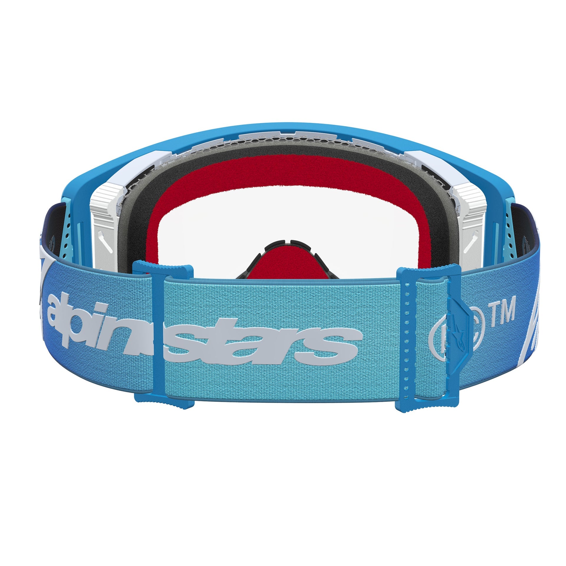 Alpinestars Supertech DURA AIR FLUID MX Enduro Goggles (Blue Fade/Silver) Clear AIR Lens