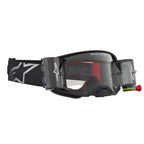 Alpinestars Supertech FIRMA Roll-Offs MX Enduro Goggles (Black/Silver) Clear Lens