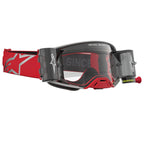 Alpinestars Supertech DURA AIR FLUID MX Enduro Goggles (Red/Silver) Clear AIR Lens