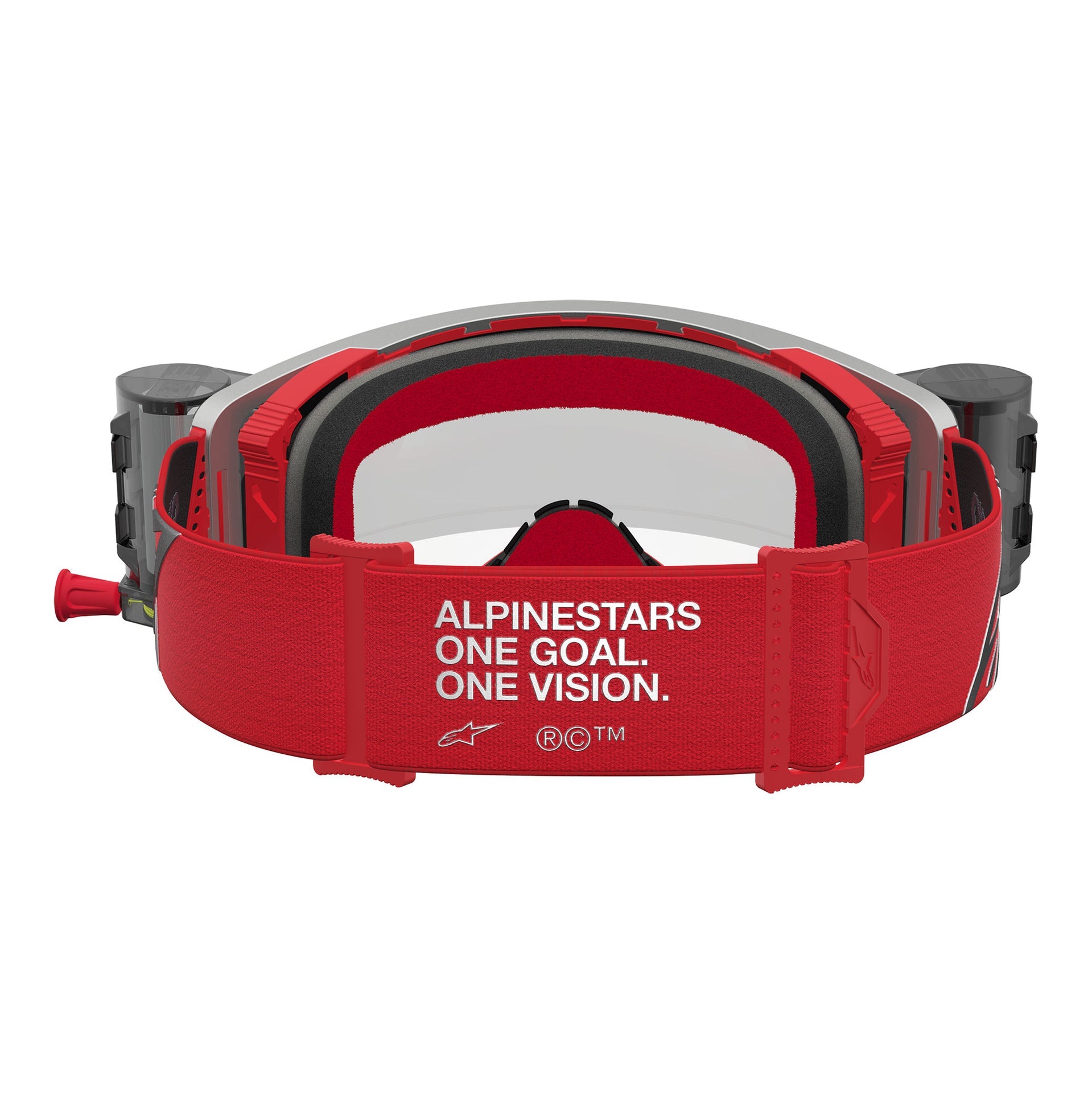 Alpinestars Supertech FIRMA Roll-Offs MX Enduro Goggles (Red/Silver) Clear Lens