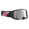 Alpinestars SuperTech CORP Vision MX Goggles (Black/Red) Mirror Silver Lens