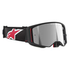 Alpinestars SuperTech CORP Vision MX Goggles (Black/Red) Mirror Silver Lens