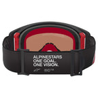 Alpinestars SuperTech CORP Vision MX Goggles (Black/Red) Mirror Silver Lens