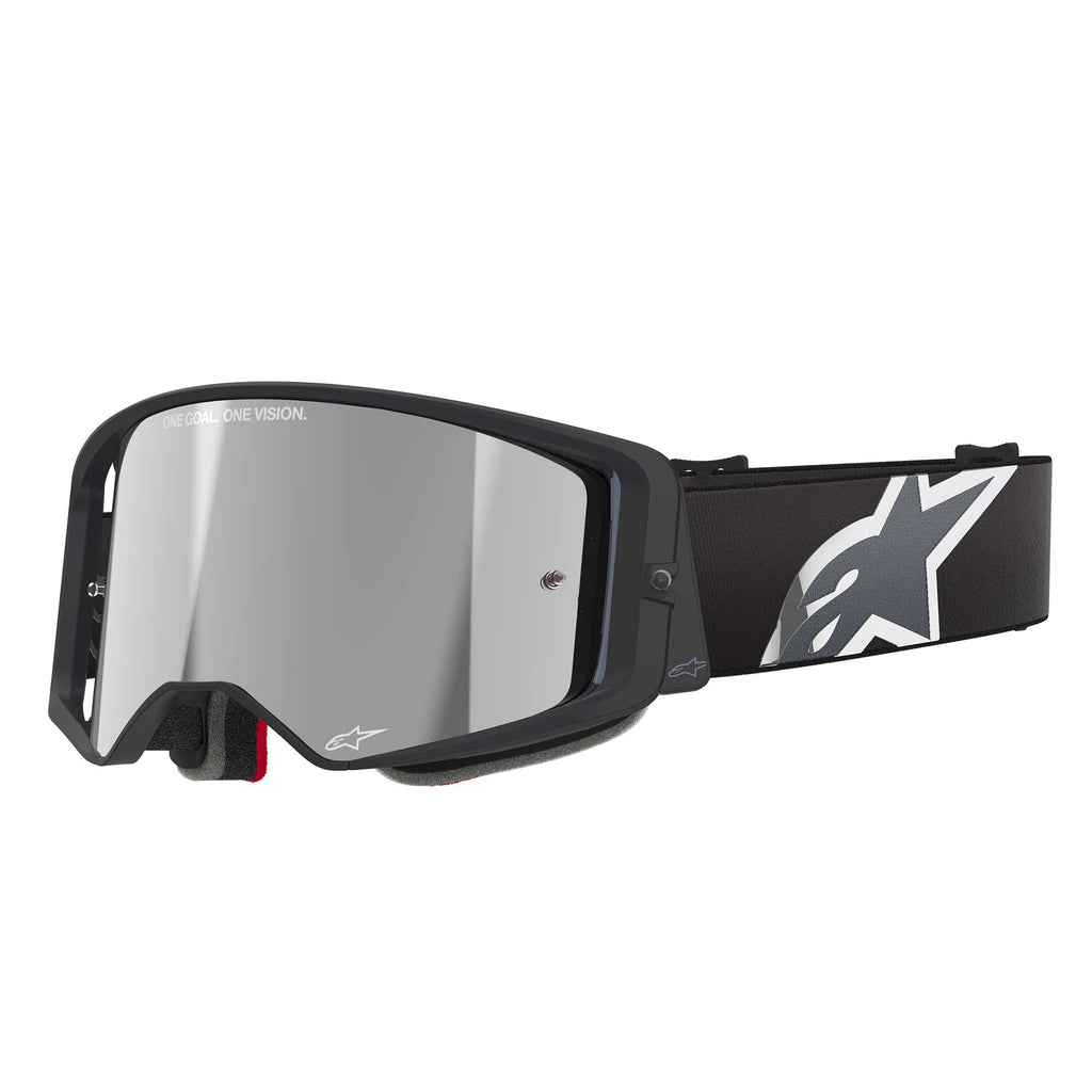 Alpinestars SuperTech CORP Vision MX Goggles (Black/Grey) Mirror Silver Lens