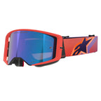 Alpinestars MX | MTB Vision SuperTech Goggles CORP (Hot Coral/Purple) Mirror Blue Lens