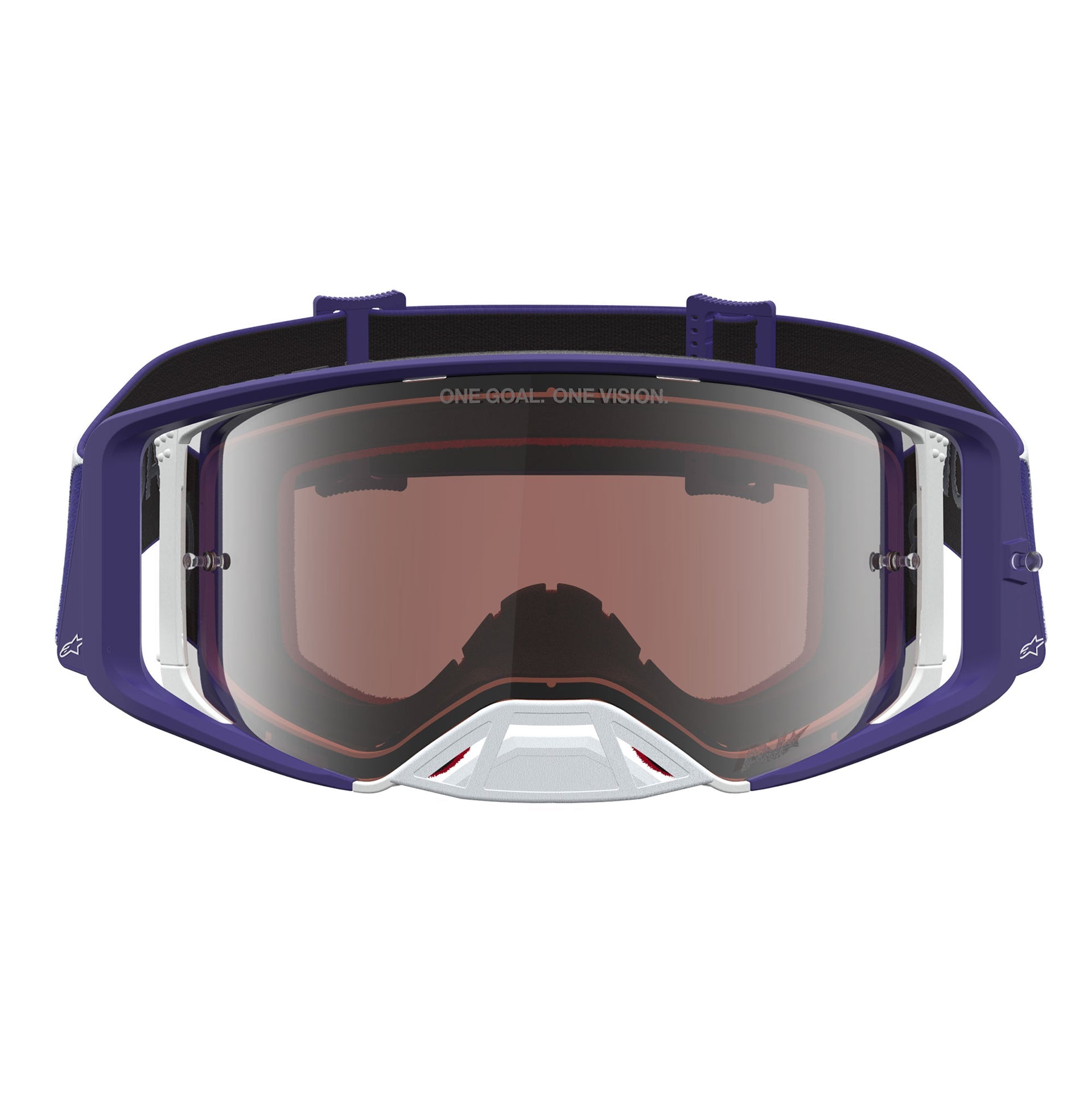 Alpinestars Supertech ATROX MX Goggles (Deep Blue/White) Mirror Silver Lens