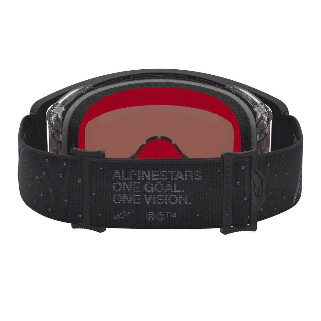 Alpinestars Supertech CLOAK MX Goggles (Black) Mirror Silver Lens