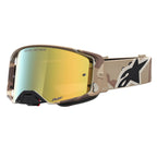 Alpinestars Supertech LONE MX Goggles (Camo Desert) Mirror Gold Lens