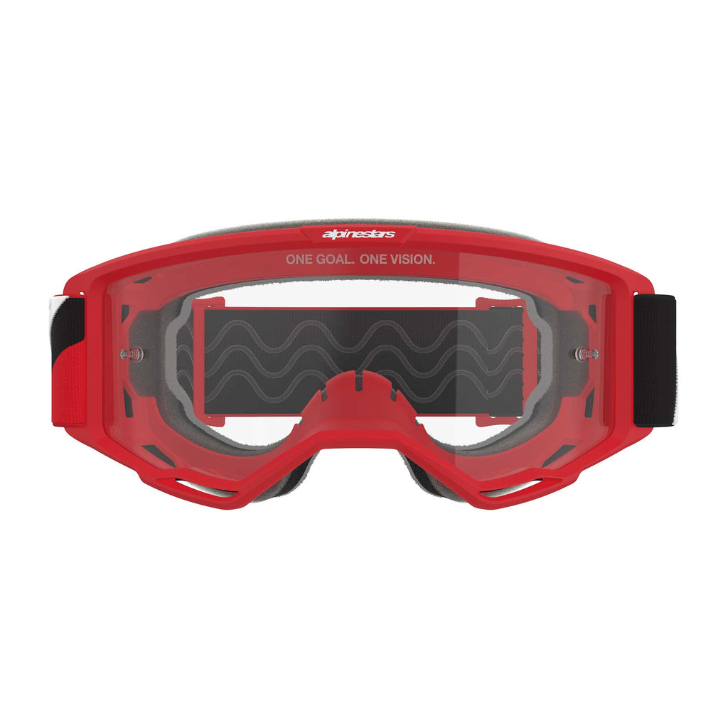 Alpinestars Vision OTG MX Enduro Goggles (Red/Black/White) Clear Lens