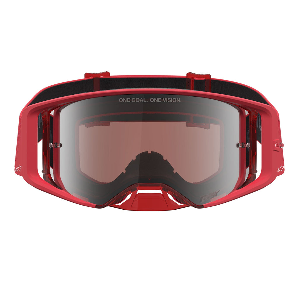 Alpinestars Supertech VESTA MX Goggles (Red Fluo/Chrome) Mirror Silver Lens