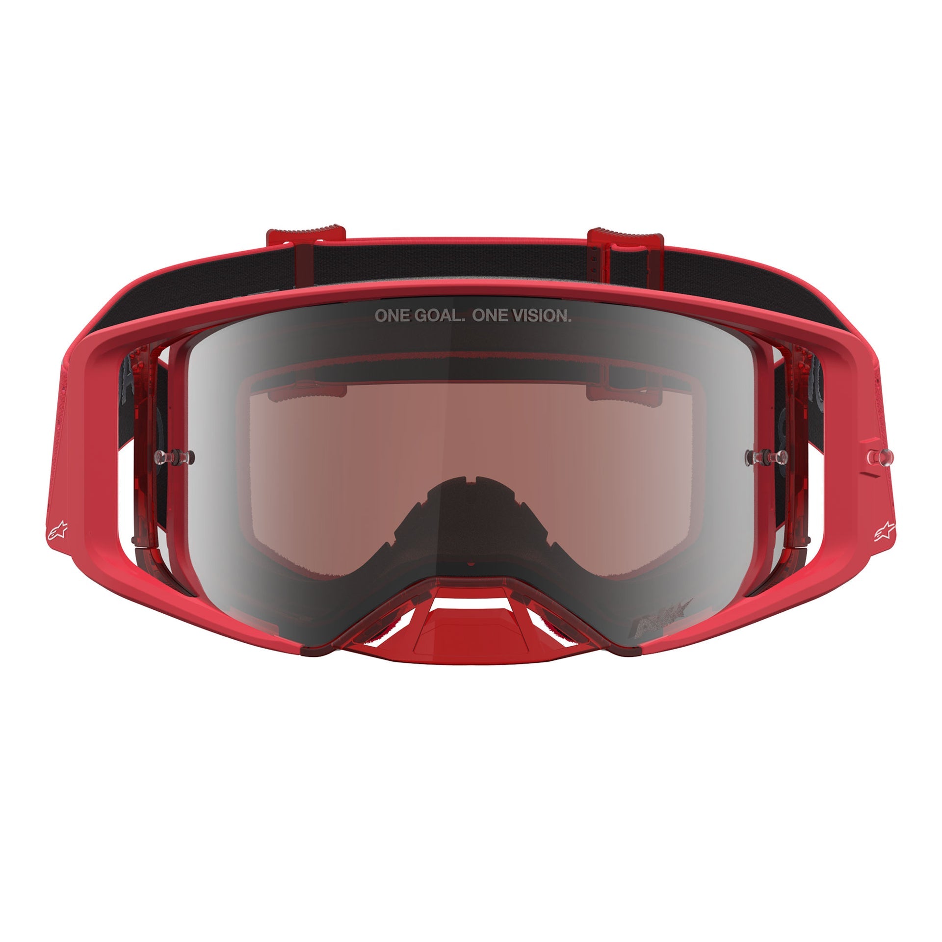Alpinestars Supertech VESTA MX Goggles (Red Fluo/Chrome) Mirror Silver Lens