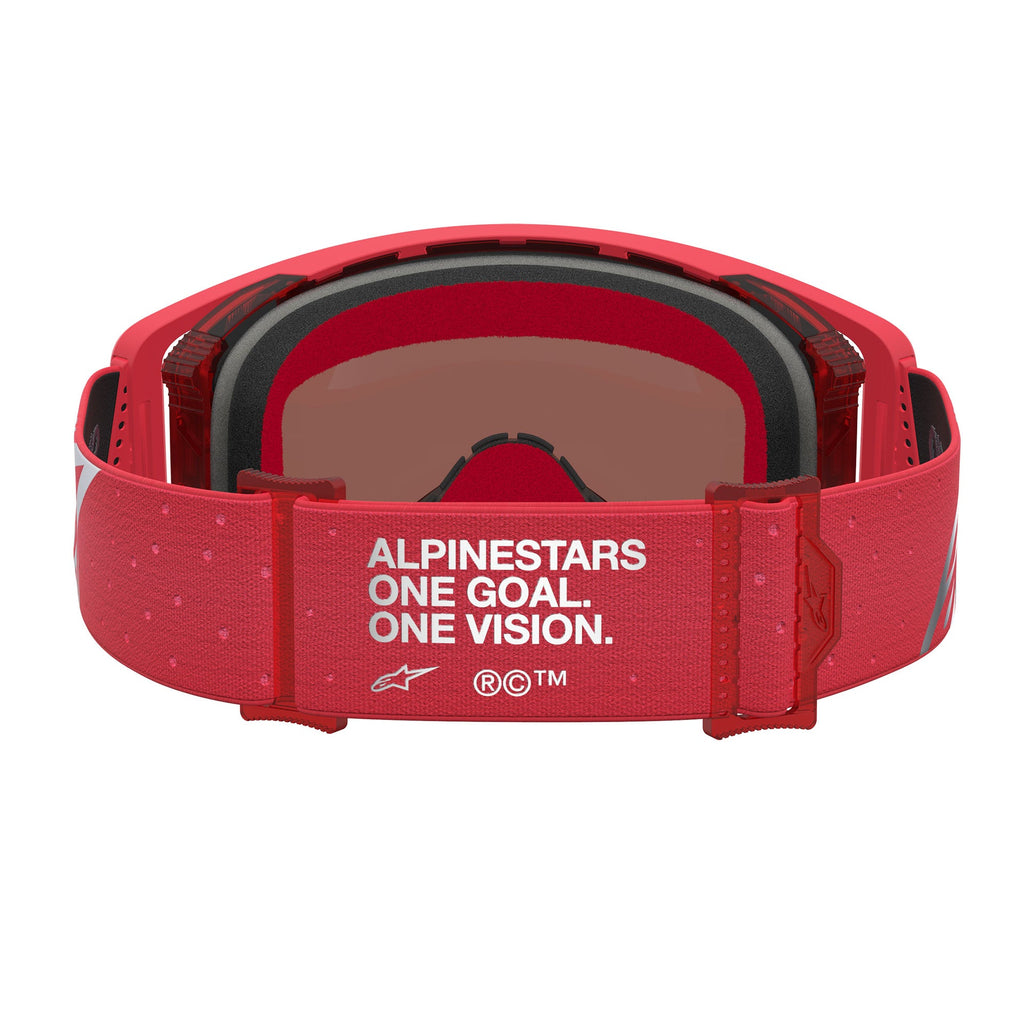 Alpinestars Supertech VESTA MX Goggles (Red Fluo/Chrome) Mirror Silver Lens