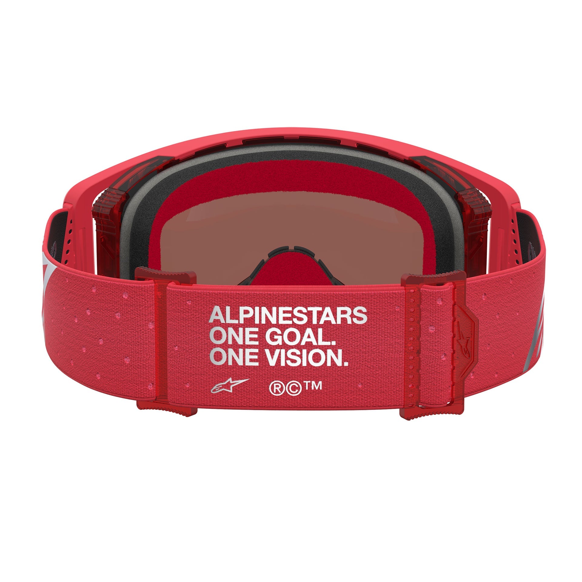 Alpinestars Supertech VESTA MX Goggles (Red Fluo/Chrome) Mirror Silver Lens