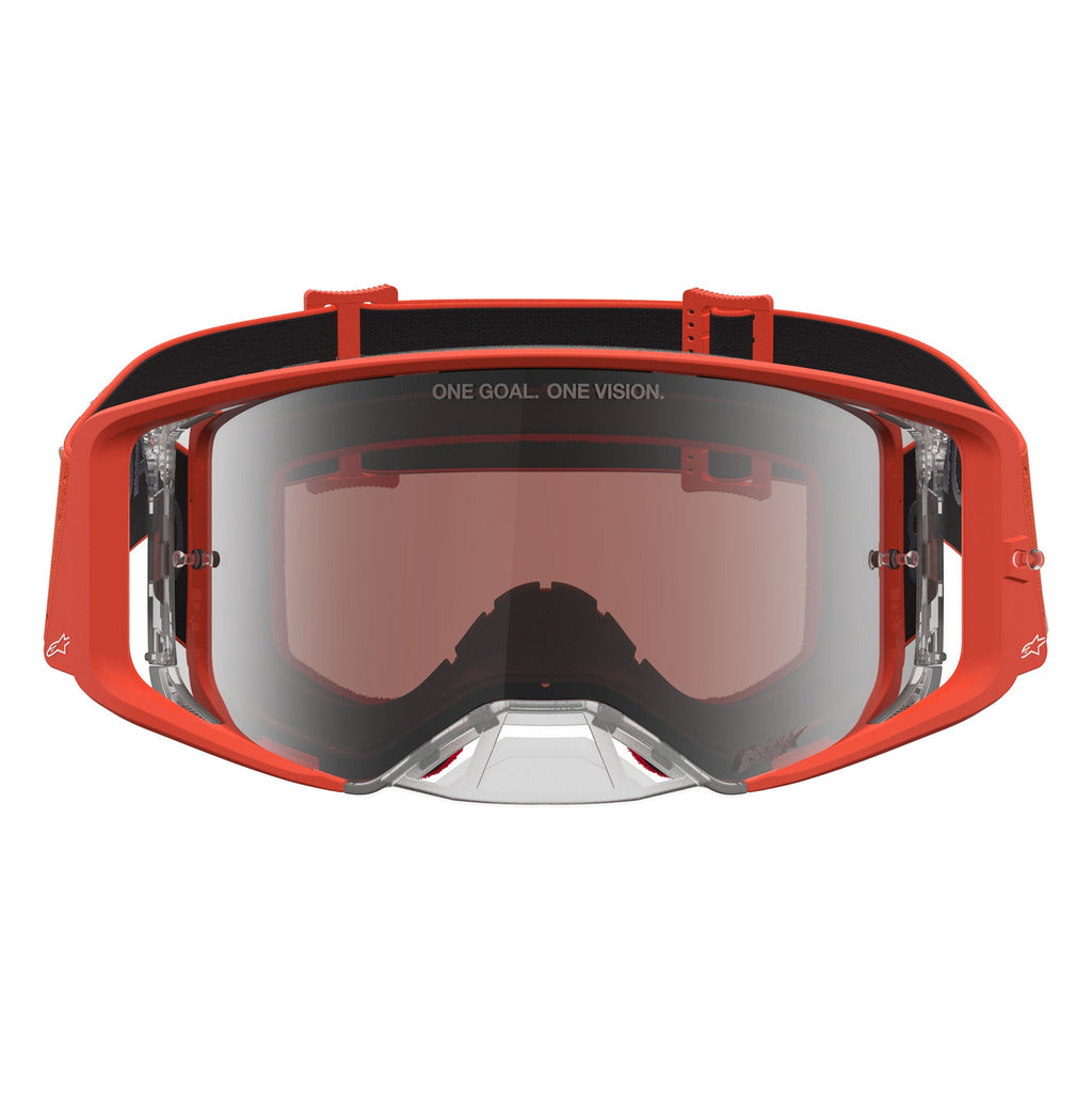 Alpinestars Supertech VESTA MX Goggles (Orange/Silver) Mirror Silver Lens