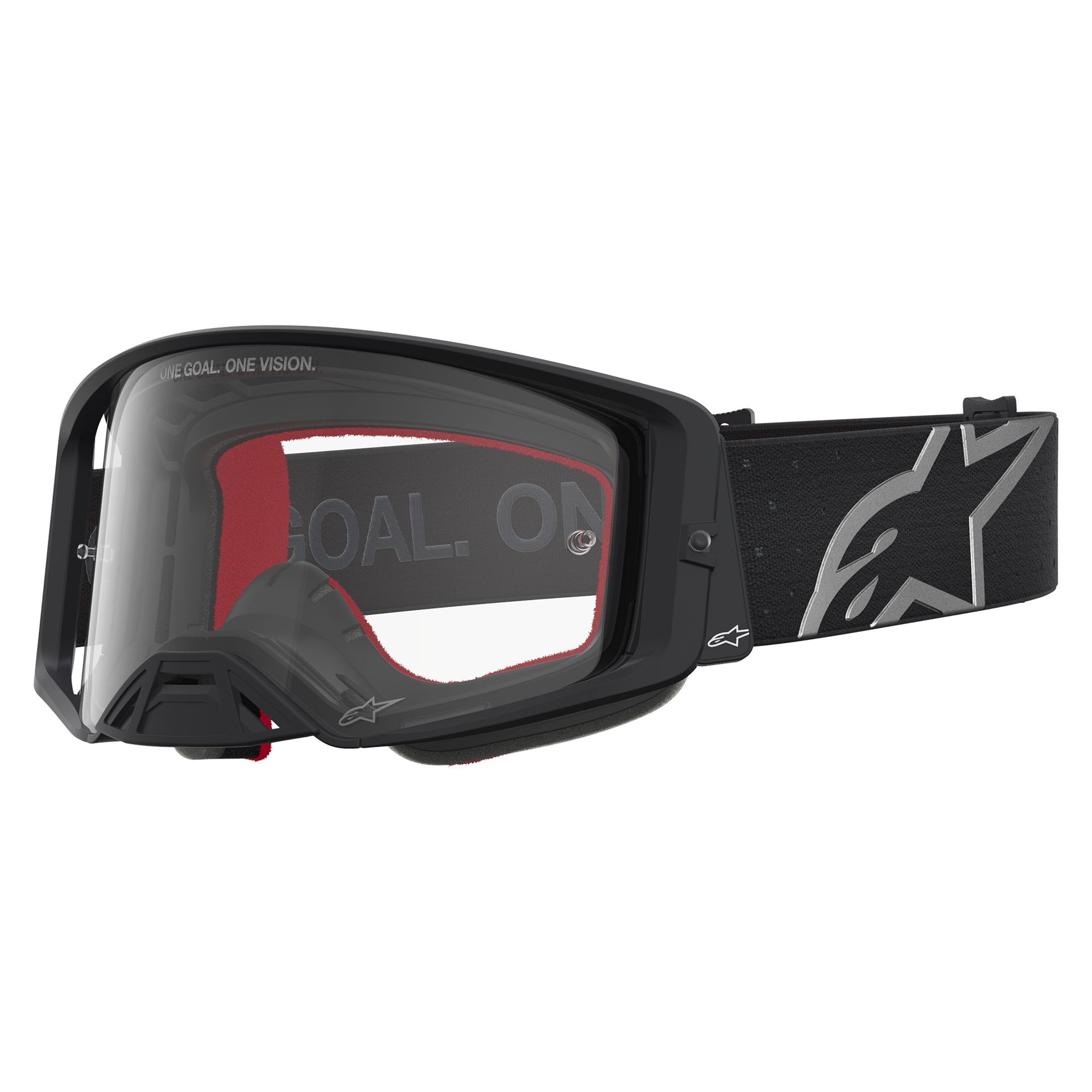 Alpinestars Supertech VESTA MX Goggles (Black Matte/Silver) Clear Lens