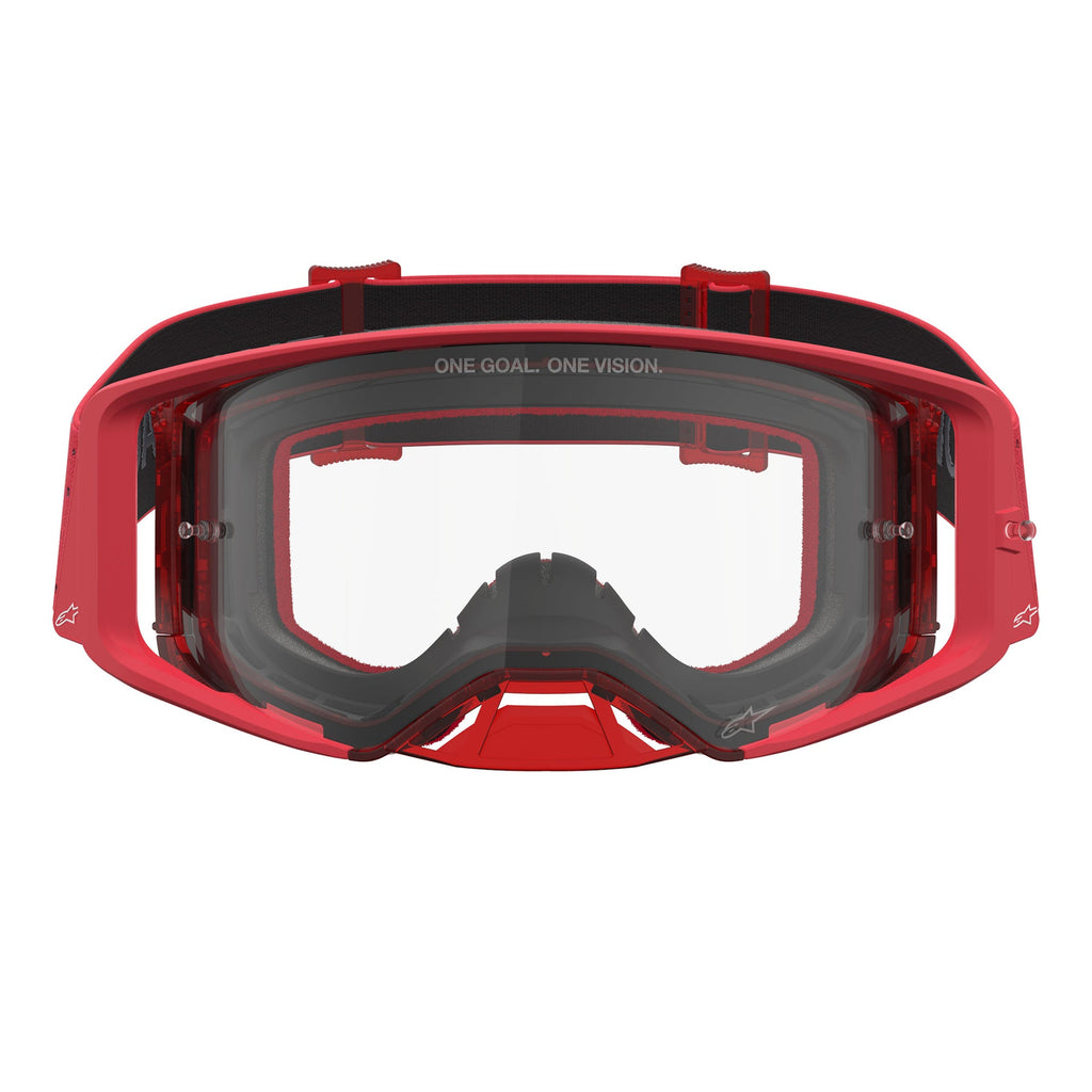 Alpinestars Supertech VESTA MX Goggles (Red Fluo/Chrome) Clear Lens