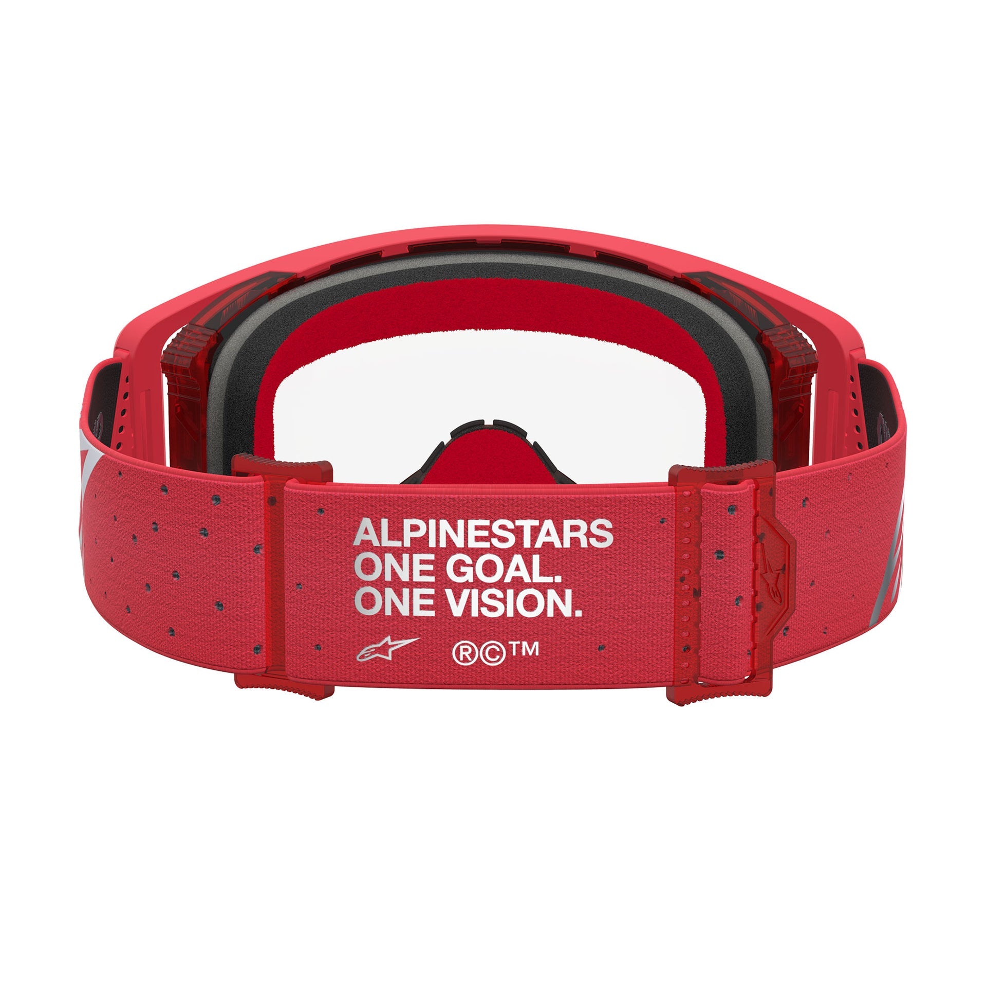 Alpinestars Supertech VESTA MX Goggles (Red Fluo/Chrome) Clear Lens