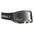 Alpinestars Vision 8 AMBER MX Goggles (Black/Silver) Mirror Silver Lens