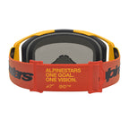 Alpinestars Vision 8 AMBER MX Goggles (Fire Red/Black) Mirror Red Lens