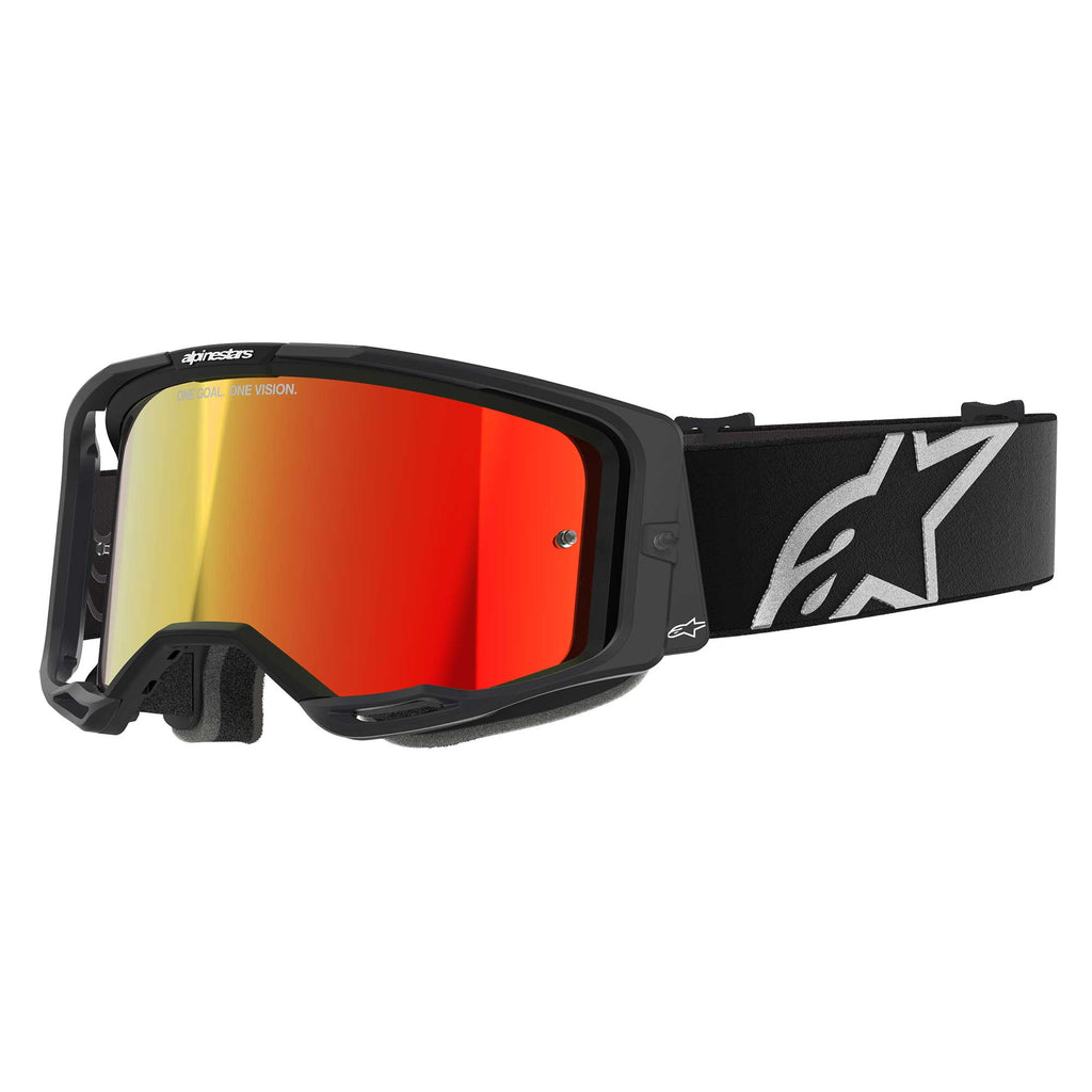 Alpinestars Vision 8 Goggles CORP MX Goggles (Black) Mirror Red Lens