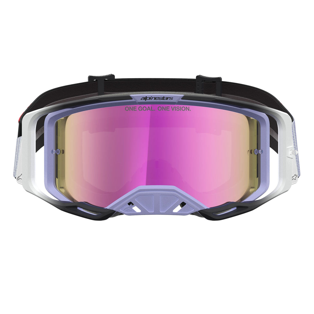 Alpinestars Vision 8 MAVEN MX Goggles (Lavender/Black) Mirror Pink Lens