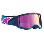 Alpinestars Vision 8 MAVEN MX Goggles (Blue/Purple) Mirror Pink Lens