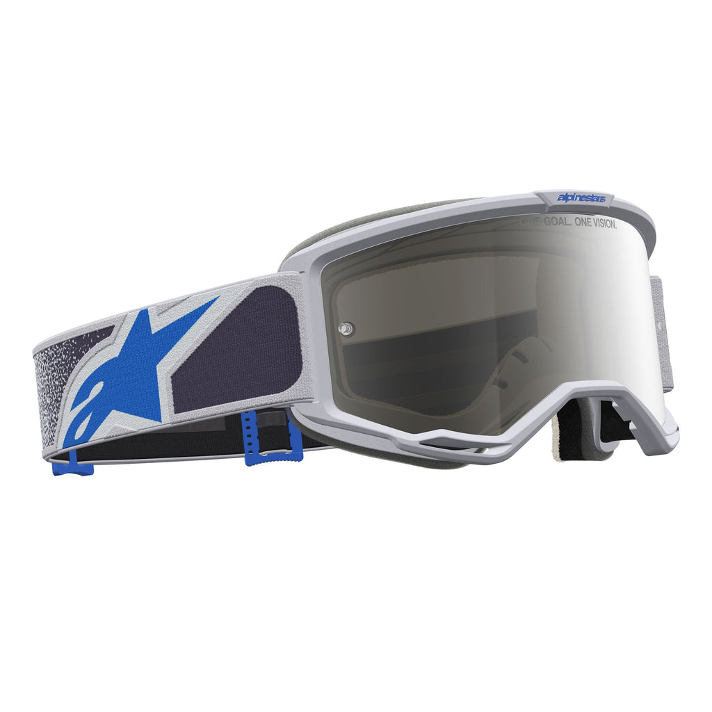 Alpinestars Vision 5 DRAG MX Goggles (Light Lilac/Blue) Mirror Silver Lens