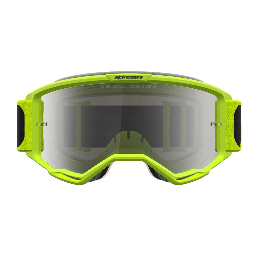 Alpinestars Vision 5 RORA MX Goggles (Black/Yellow Fluo) Mirror Silver Lens