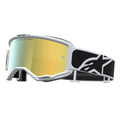 Alpinestars Vision 5 RORA MX Goggles (Black/White) Mirror Gold Lens