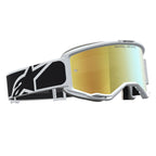 Alpinestars Vision 5 RORA MX Goggles (Black/White) Mirror Gold Lens