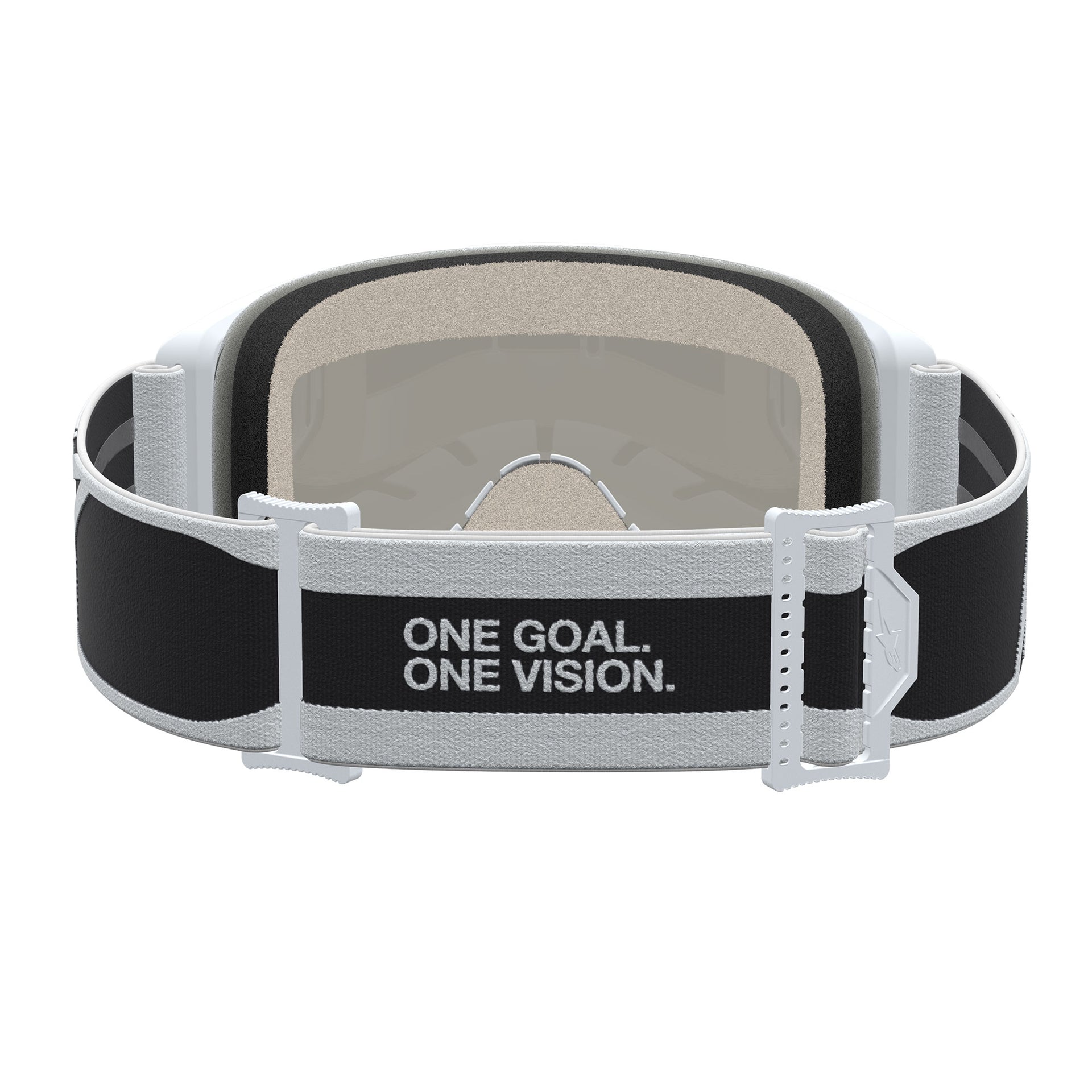 Alpinestars Vision 5 RORA MX Goggles (Black/White) Mirror Gold Lens