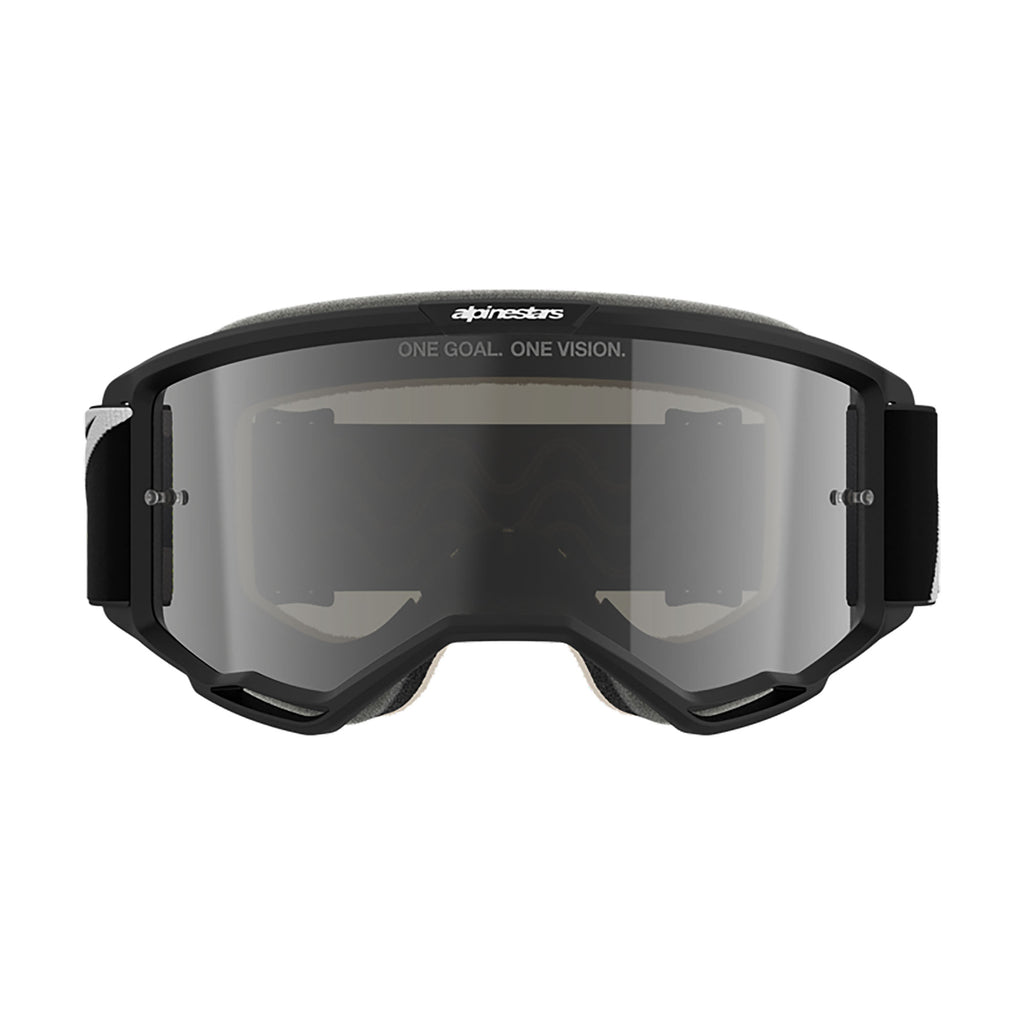 Alpinestars Vision 5 CORP V2 MX Goggles (Black/White) Mirror Silver Lens