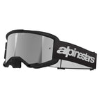 Alpinestars Vision 3 WORDMARK MX Goggles (Black) Mirror Silver Lens