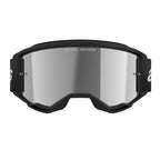 Alpinestars Vision 3 WORDMARK MX Goggles (Black) Mirror Silver Lens