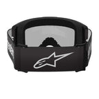 Alpinestars Vision 3 WORDMARK MX Goggles (Black) Mirror Silver Lens