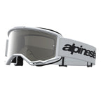 Alpinestars Vision 3 WORDMARK MX Goggles (White) Mirror Silver Lens