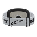 Alpinestars Vision 3 WORDMARK MX Goggles (White) Mirror Silver Lens