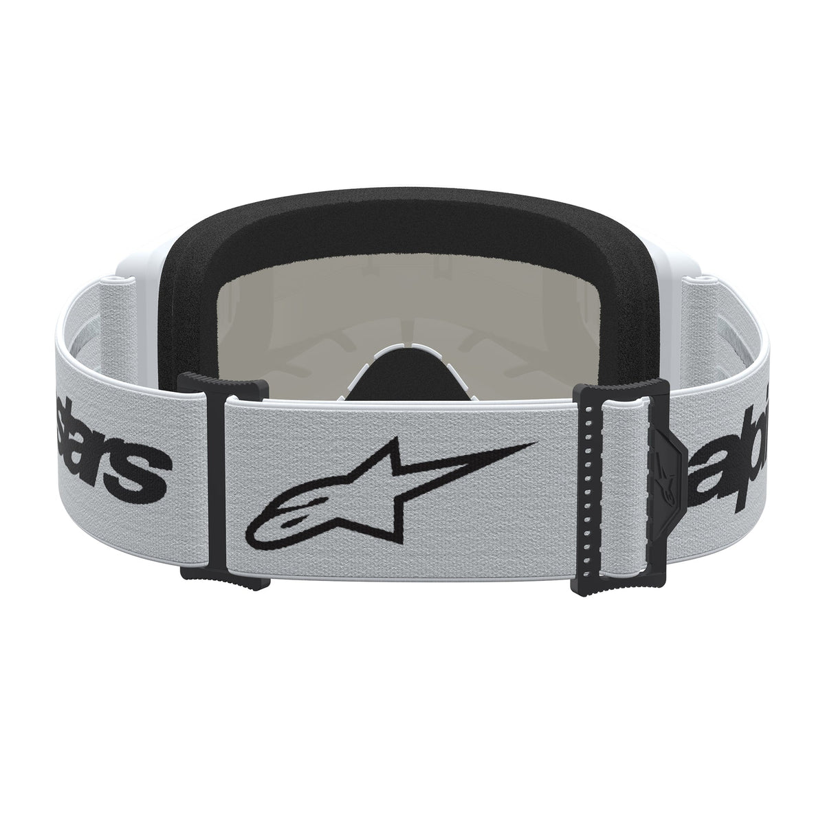 Alpinestars Vision 3 WORDMARK MX Goggles (White) Mirror Silver Lens