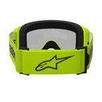 Alpinestars Vision 3 WORDMARK MX Goggles (Yellow Fluo) Mirror Silver Lens
