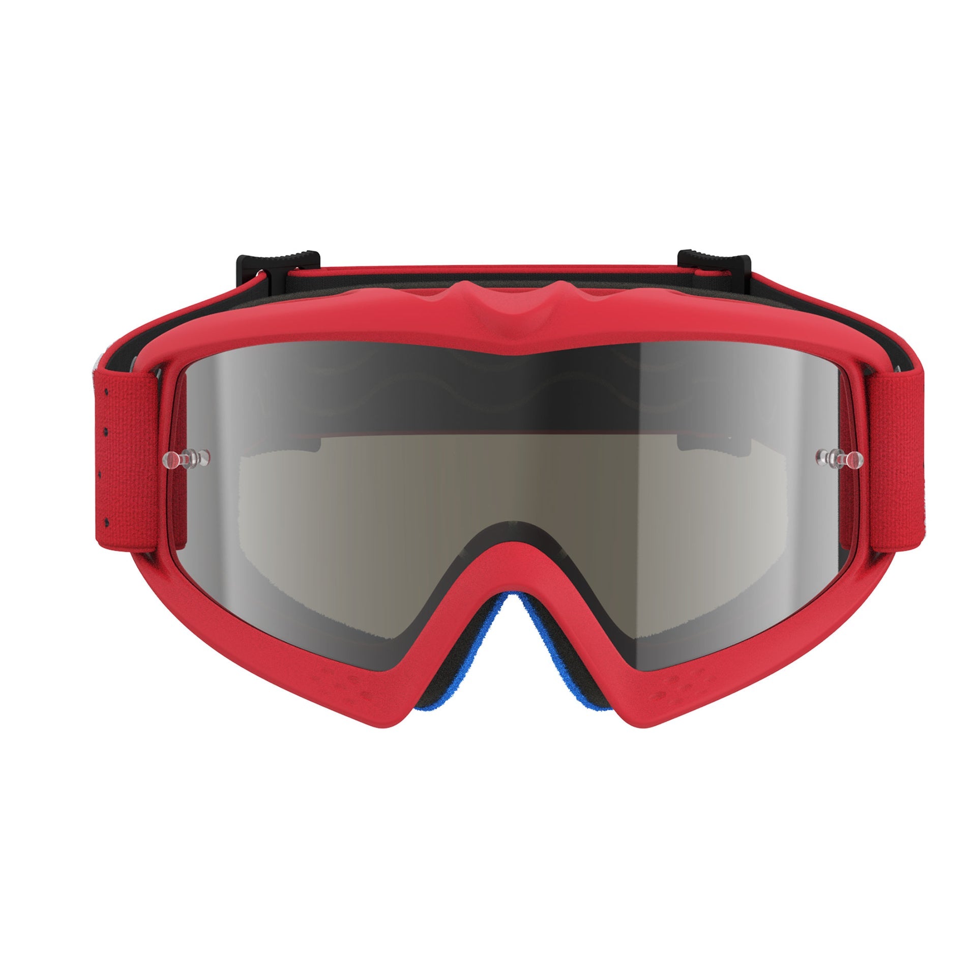 Alpinestars Youth Vision VESTA MX Goggles (Red Fluo/Chrome) Mirror Silver Lens