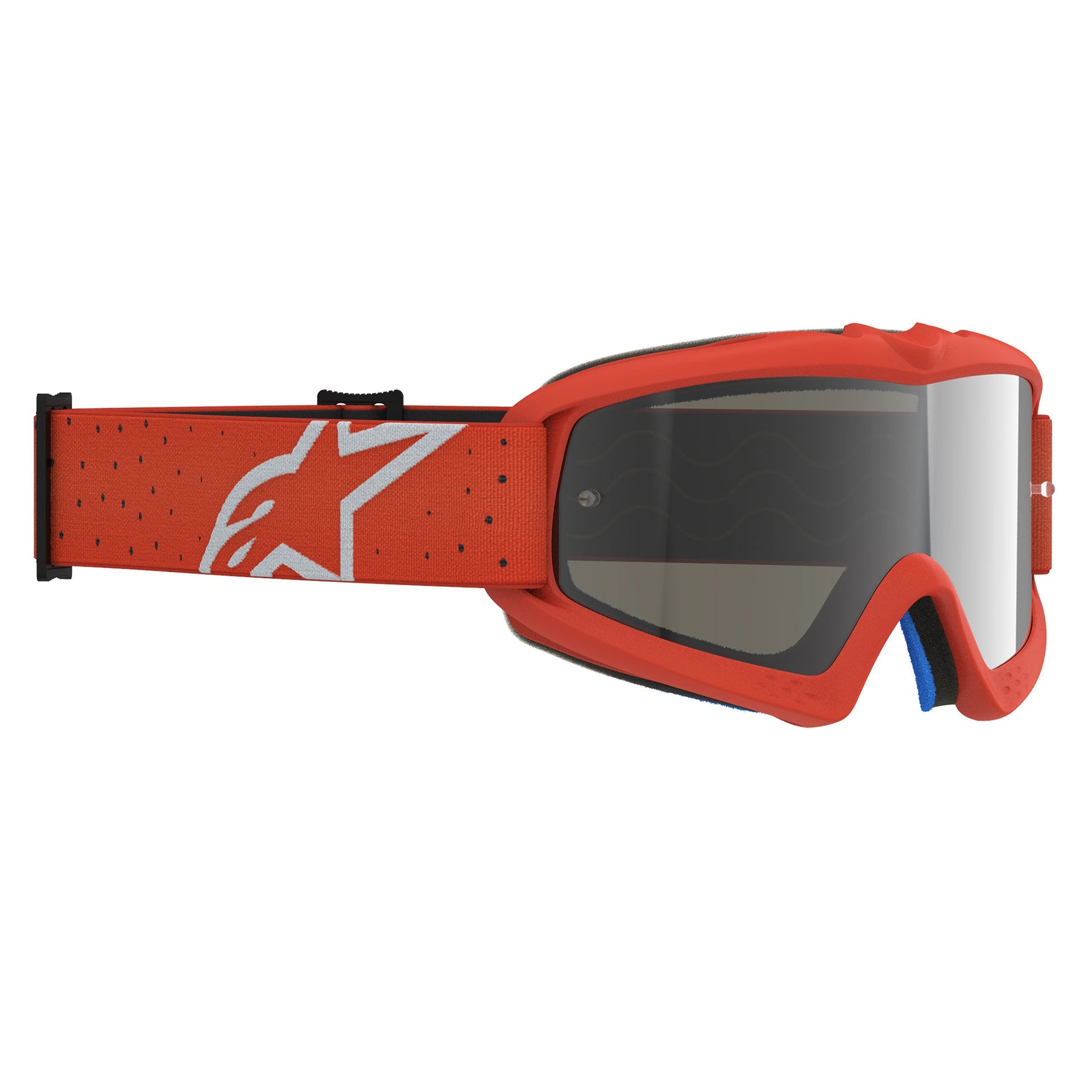 Alpinestars Youth Vision VESTA MX Goggles (Orange/Silver) Mirror Silver Lens