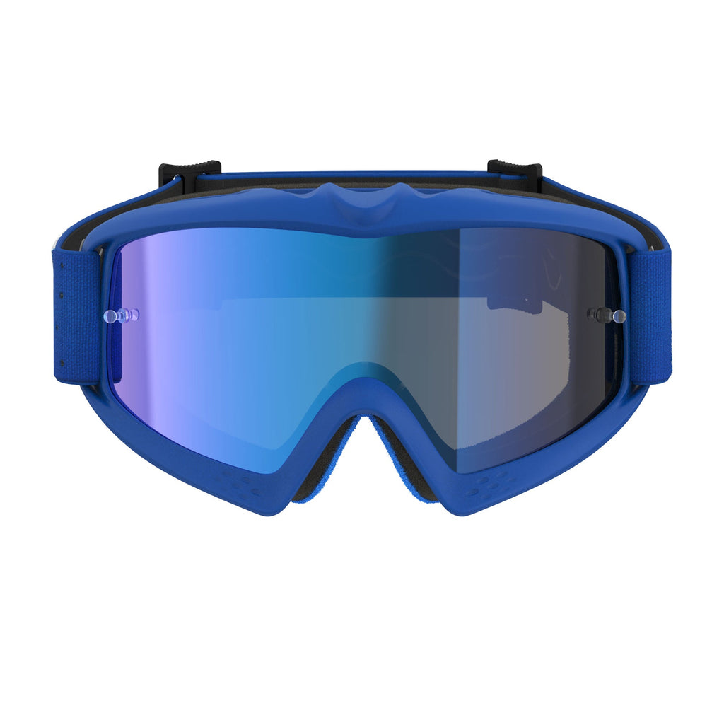 Alpinestars Youth Vision VESTA MX Goggles (Blue/White) Mirror Blue Lens