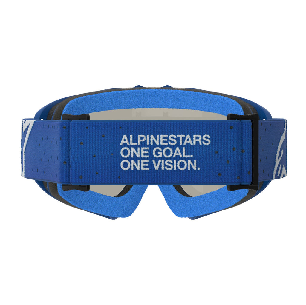 Alpinestars Youth Vision VESTA MX Goggles (Blue/White) Mirror Blue Lens