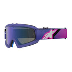 Alpinestars Youth Vision CORP MX Goggles (Purple/Pink Fluo) Mirror Blue Lens