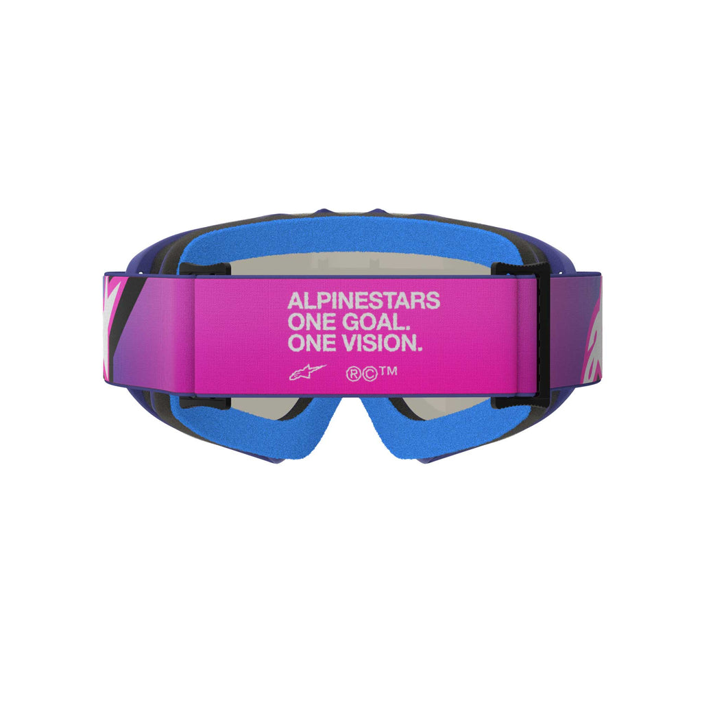 Alpinestars Youth Vision Goggles - CORP (Purple/Pink Fluo) Mirror Blue Lens