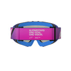 Alpinestars Youth Vision CORP MX Goggles (Purple/Pink Fluo) Mirror Blue Lens