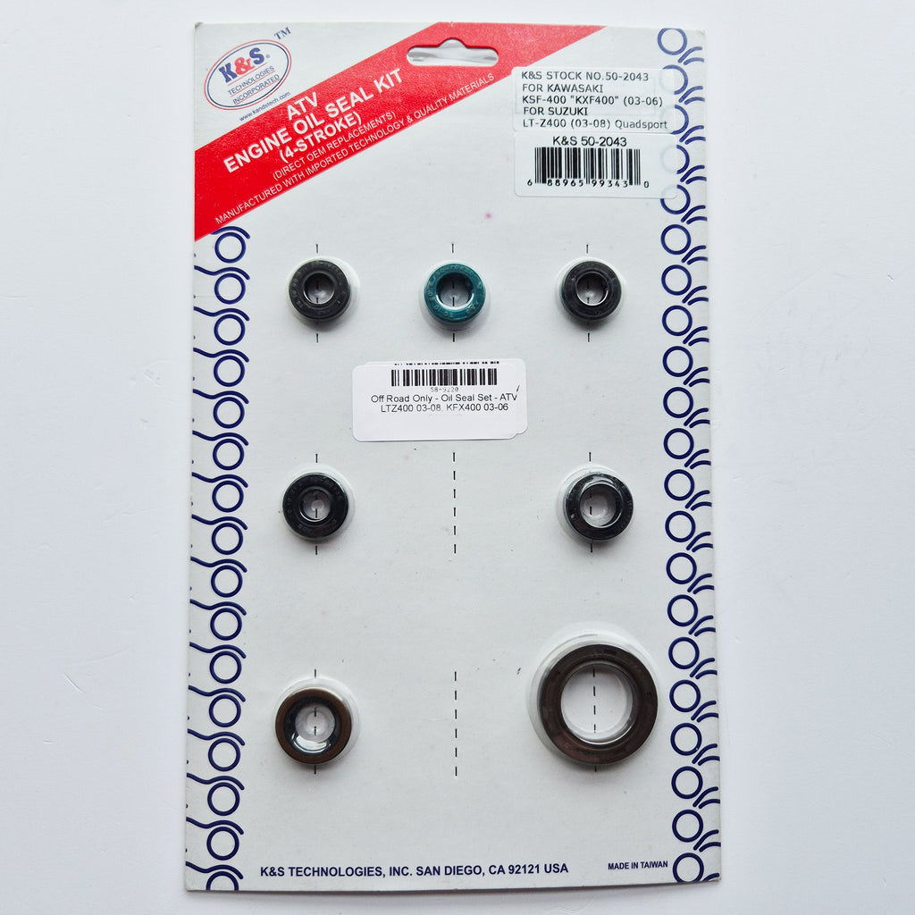 Off Road Only - Oil Seal Set - ATV LTZ400 03-08, KFX400 03-06