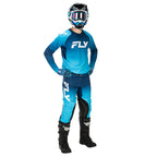 FLY MX Jersey & Pant Kit Deal - Evolution DST (Blue/Blue) L/32"