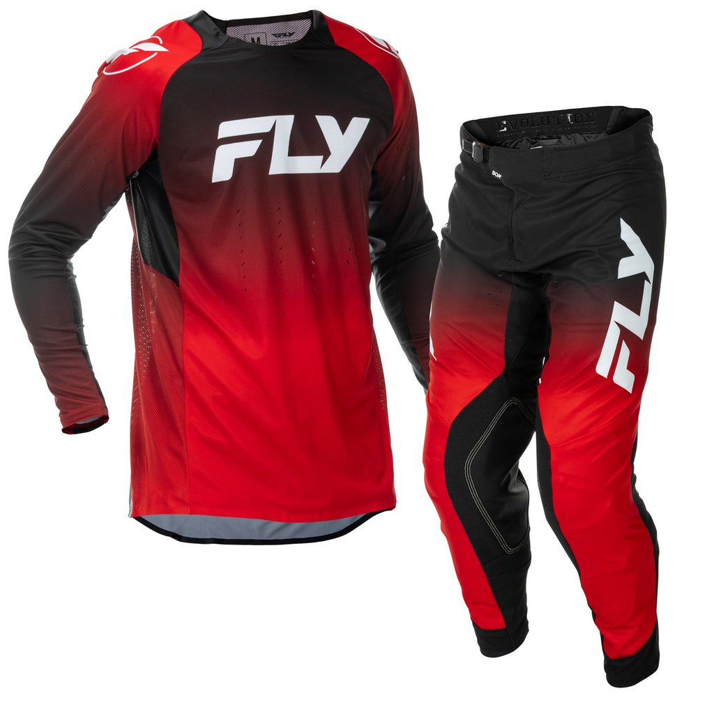 FLY MX Jersey & Pant Kit Deal - Evolution DST (Red/Black/White) L/32"